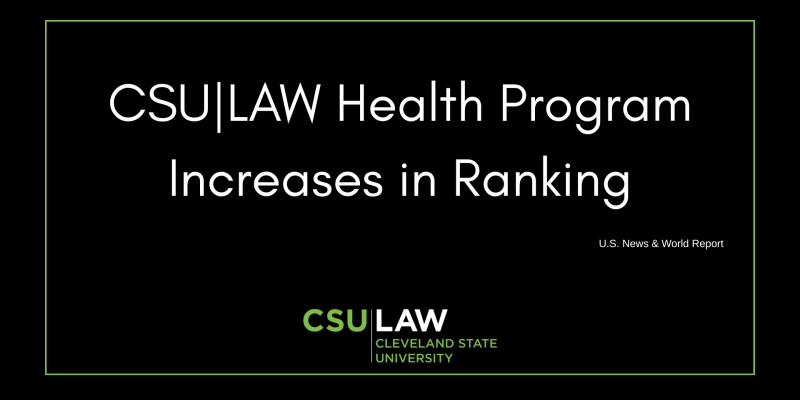 headline graphic for health law ranking