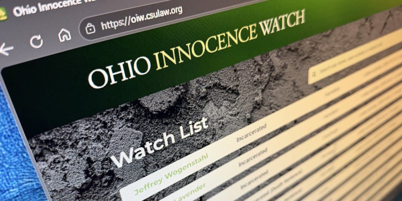 Ohio Innocence Watch Site Launch Screen